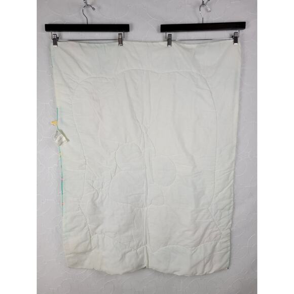 Vintage Dundee Baby Crib Blanket Comforter Pastel Zoo Animals Quilted USA Made - Picture 14 of 14